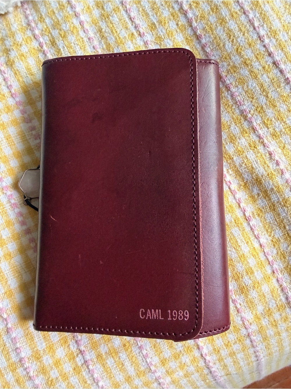 Leather Travel Journal Louise Carmen Notebook - Burgundy - Picture 2 of 5